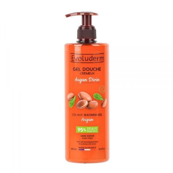 EVOLUDERM gelinis kūno prausiklis ARGAN DIVIN, 500 ml