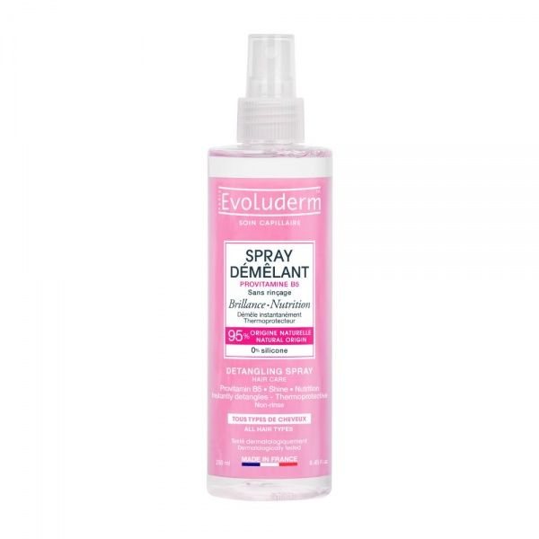 EVOLUDERM iššukavimą lengvinantis plaukų purškiklis DETANGLING SPRAY, 250 ml