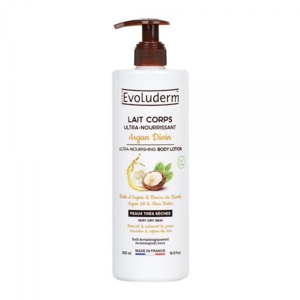 EVOLUDERM kūno losjonas ARGAN DIVIN, 500 ml
