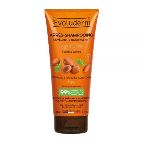 EVOLUDERM maitinamasis plaukų kondicionierius ARGAN DIVIN, 200 ml