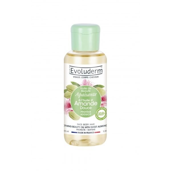 EVOLUDERM odos aliejus su saldžiųjų migdolų aliejumi, 100 ml