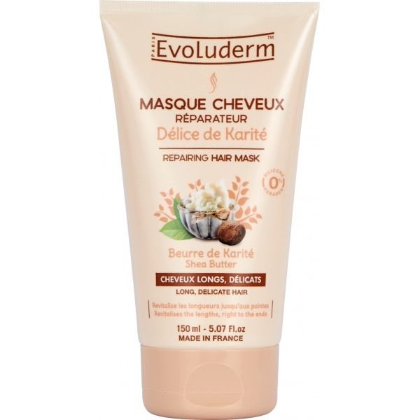 EVOLUDERM plaukų kaukė SHEA DELICE DE KARITE, 150 ml