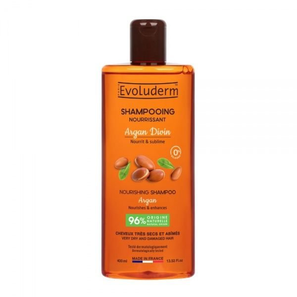 EVOLUDERM plaukų šampūnas ARGAN DIVIN, 400 ml