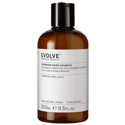 EVOLVE ORGANIC BEAUTY, Glotninamasis šampūnas „Superfood Shine“, ekologiškas, 250 ml
