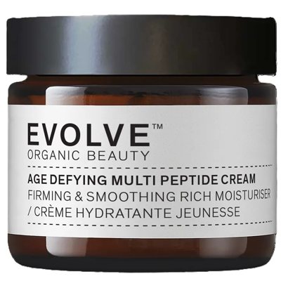EVOLVE ORGANIC BEAUTY, Veido kremas su peptidais „Age Defying“, ekologiškas, 60 ml