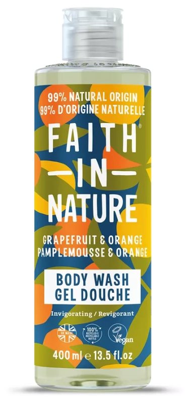 FAITH IN NATURE Grapefruit & Orange dušo gelis, ml, Vnt, 400 ml