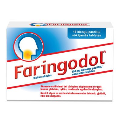FARINGODOL 150 mg kietosios pastilės N16