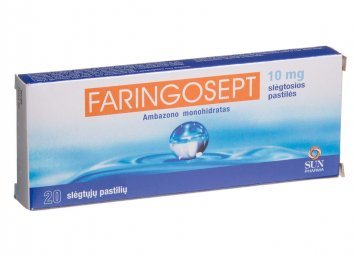 FARINGOSEPT 10 mg pastilės N20