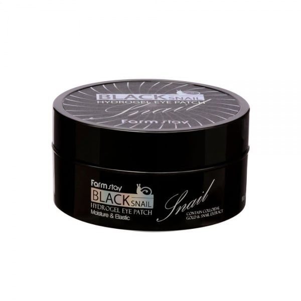 FARMSTAY paakių kaukė BLACK SNAIL HYDROGEL EYE PATCH, 60 vnt