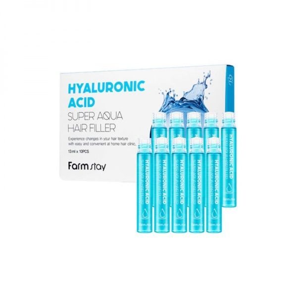 FARMSTAY plaukų priemonė HYALURONIC ACID SUPER AQUA, x 13 ml, 10 vnt