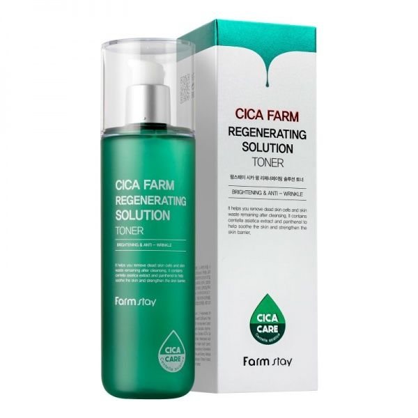 FARMSTAY veido tonikas CICA FARM REGENERATING SOLUTION, 200 ml