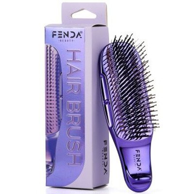 Fenda Metallic Purple plaukų šepetys