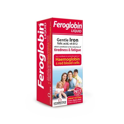 FEROGLOBIN B12 vaisių skonio sirupas, 200 ml