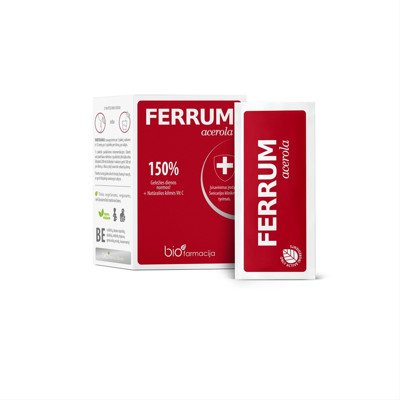 FERRUM ACEROLA, milteliai, 28 paketėliai