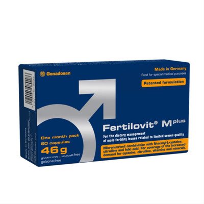 FERTILOVIT M PLUS, maisto papildas, 60 kapsulių