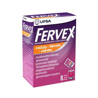 FERVEX vaikams, granulės geriamajam tirpalui, N8