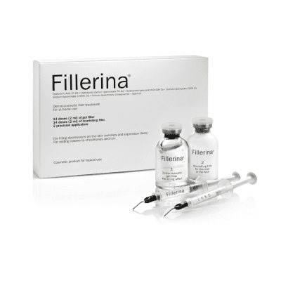FILLERINA 14 dienų kosmetinio užpildo rinkinys su 6 hialurono rūgštimis ir peptidais, 3 lygis, N1, 2 x 30 ml