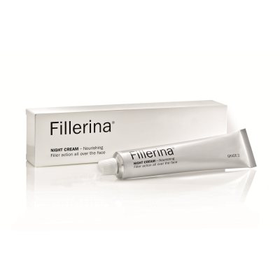 FILLERINA naktinis kremas su 6 hialurono rūgštimis ir peptidais, 2 lygis, 50 ml
