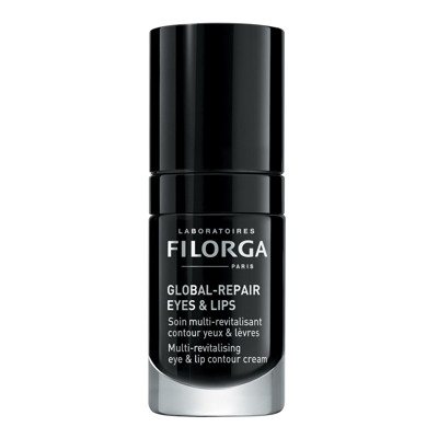 FILORGA GLOBAL-REPAIR EYES & LIPS, akių ir lūpų kontūro kremas brandžiai odai, 15 ml