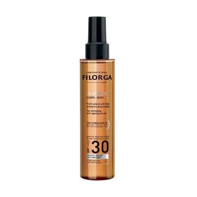 FILORGA kūno aliejus nuo saulės UV BRONZE BODY SPF 30+, <br />, 150 ml