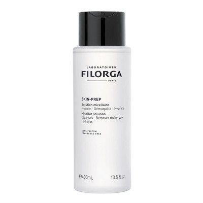 FILORGA SKIN-PREP MICELLAR SOLUTION, micelinis vanduo sausai-mišriai odai greitam makiažo pašalinimui (1 žingsnis), 400 ml