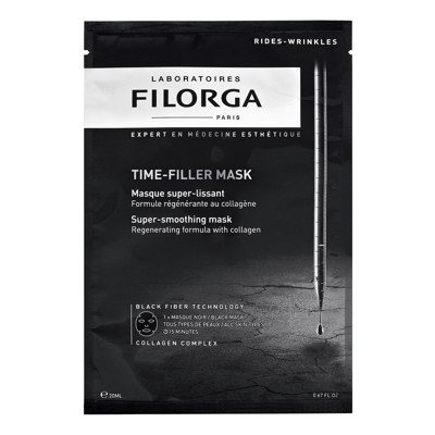 FILORGA TIME-FILLER MASK, priešraukšlinė lakštinė veido kaukė su kolagenu, 20 ml
