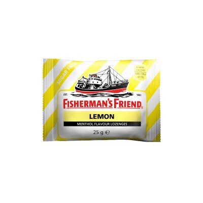 FISHERMAN'S FRIEND citrinų skonio becukrės pastilės, 25 g