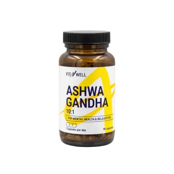 FITNWELL Ashwagandha 500mg 90 caps, 90 kapsulių