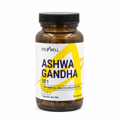 FITNWELL Ashwagandha 500mg, 90 kapsulių
