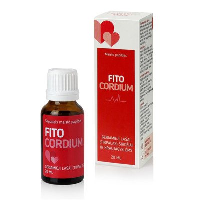 FITOCORDIUM, geriamieji lašai, tirpalas, 20 ml