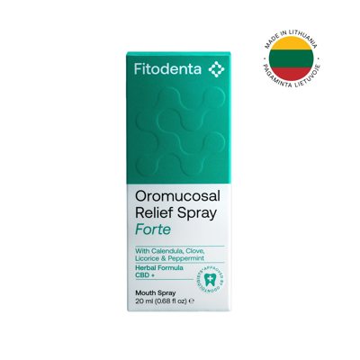 FITODENTA burnos gleivinės purškalas, 20 ml