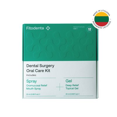 FITODENTA pooperacinės dantų priežiūros rinkinys, + 20g, 20 ml