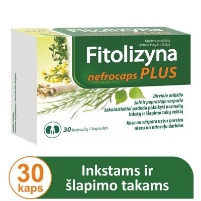 FITOLIZYNA NEFROCAPS PLUS, 30 kapsulių
