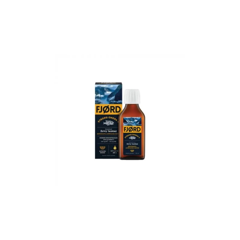 FJORD Strong Omega-3 žuvų taukai, 100 ml