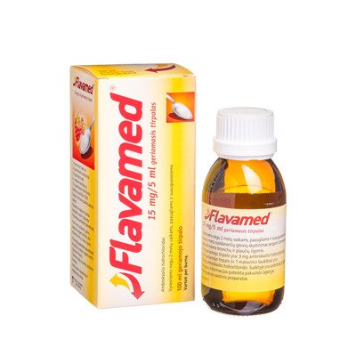 FLAVAMED, 15 mg/, geriamasis tirpalas, 100 ml, 5 ml