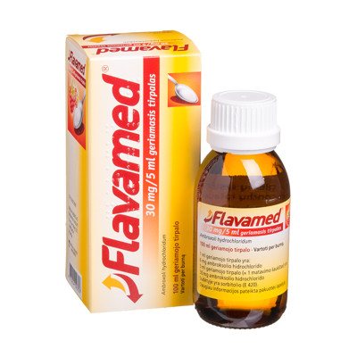 FLAVAMED, 30 mg/, geriamasis tirpalas, 100 ml, 5 ml