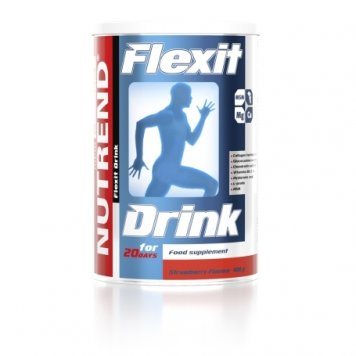 FLEXIT Drink braškių skonio milteliai, 400 g