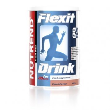 FLEXIT Drink persikų skonio milteliai, 400 g