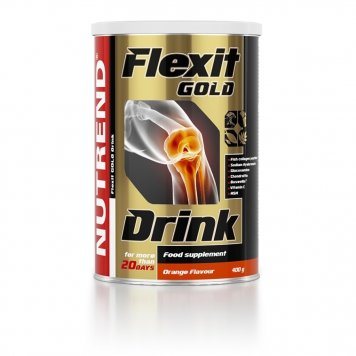 FLEXIT Gold Drink apelsinų skonio milteliai, 400 g