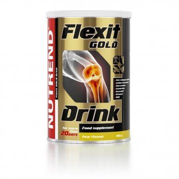 FLEXIT Gold Drink kriaušių skonio milteliai, 400 g