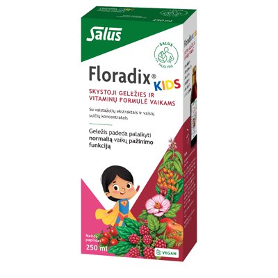 FLORADIX KIDS, skystosios geležies formulė, 250 ml