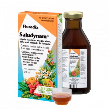 FLORADIX SALUDYNAM (Ca+Mg+Zn+Vit. D3) skystis, 250 ml