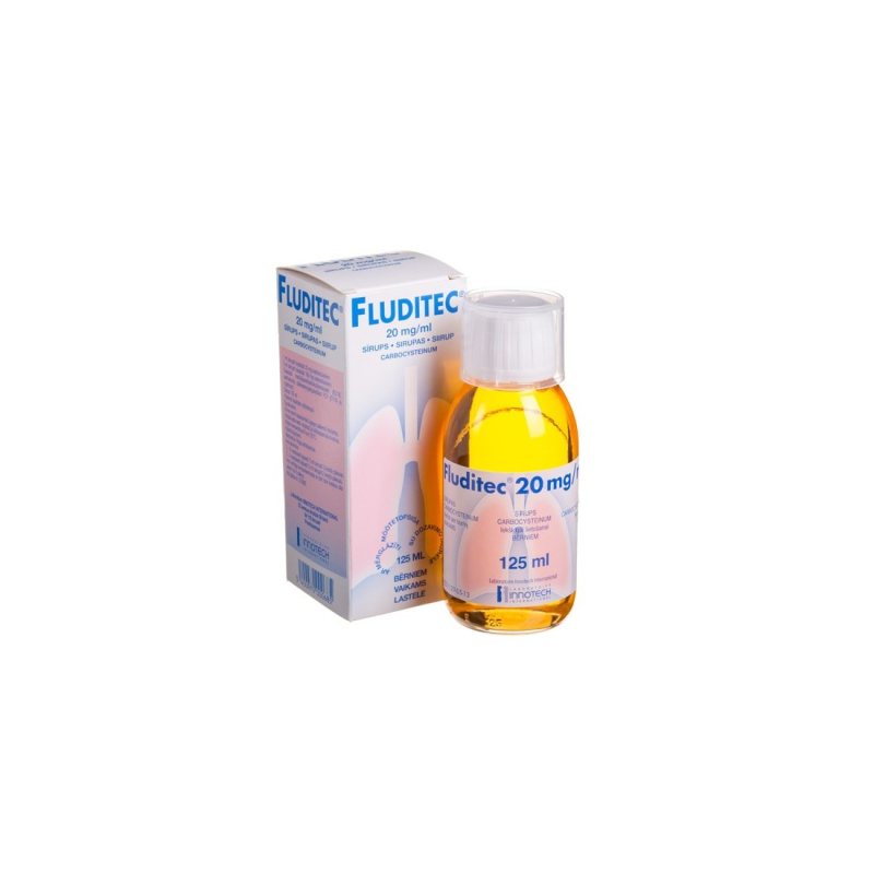 FLUDITEC 2% sirupas, 125 ml