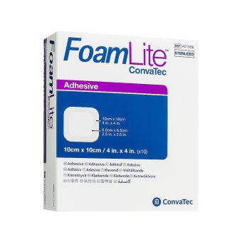 FOAM LITE tvarstis CONVATEC, 10 vnt., 10 x 10 cm