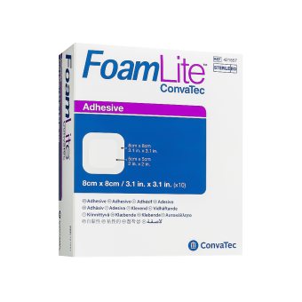 FOAM LITE tvarstis CONVATEC, 10 vnt., 8 x 8 cm