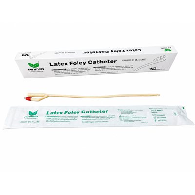 FOLEY CH10, latekso kateteris, 2 kan., 10 vnt., 5 ml