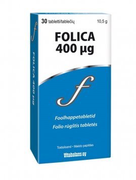 FOLICA 400 mcg tabletės N30