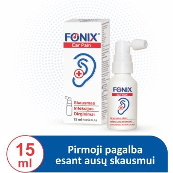 FONIX Ear Pain purškalas, 15 ml