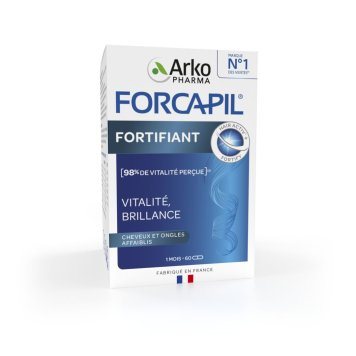 FORCAPIL Fortifiant kapsulės pažeistiems plaukams ir nagams N60