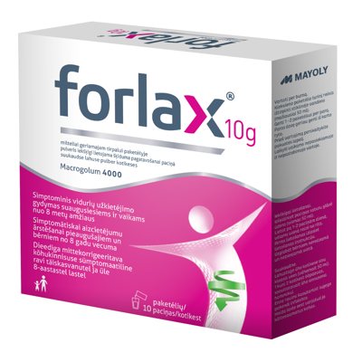 FORLAX, milteliai geriamajam tirpalui, N10, 10 g